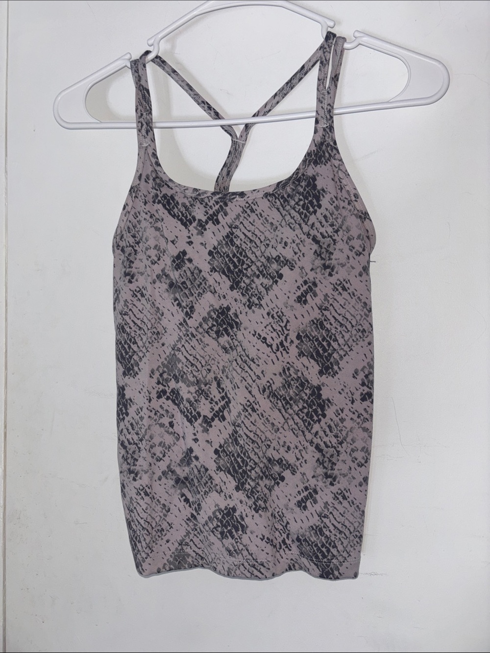PINK Victoria's Secret Taupe Snake-Print Racerback Tank